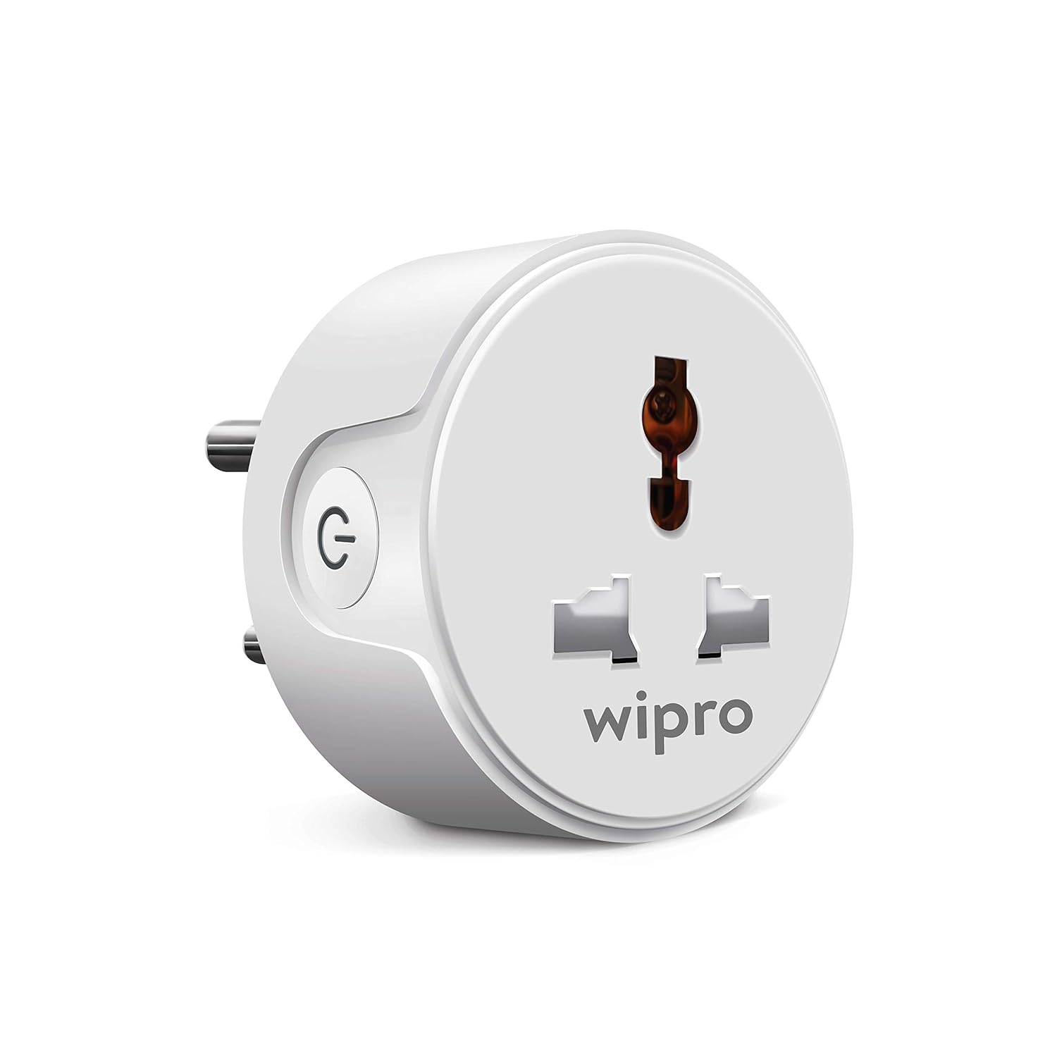 Wipro 10A smart plug with Energy monitoring- Suitable for small appliances like TVs, Electric Kettle, Mobile and Laptop Chargers (Works with Alexa and Google Assistant)